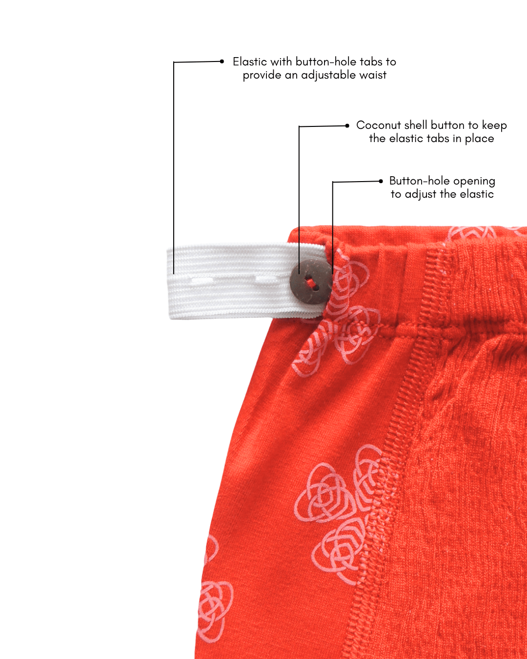 Organic Cotton Maternity Brief | Women’s Comfortable Innerwear – Womens Maternity Wear on Brown Living™. SKU: 005BATMTREDAOP-S. Img 4.