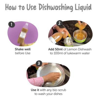 Organic Dishwashing Liquid 1.9L - Non-Toxic & Gentle – Cleaning Products on Brown Living™. SKU: 4BC_ODL-2K. Img 5.