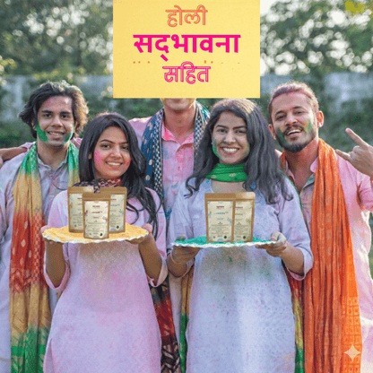 Organic Gulal Pack of 4 (100gm Each)– Non - Toxic Holi Colors – Art & Craft Supplies on Brown Living™. SKU: B0FC23DLBF. Img 3.