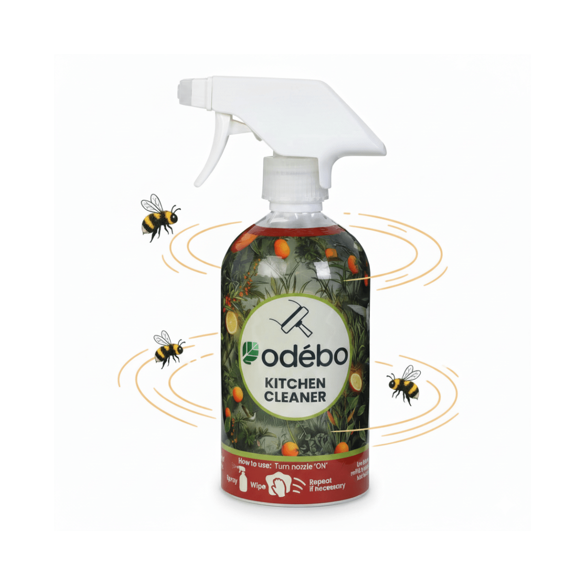 Organic Kitchen Degreaser & Cleaner | Foaming | Concentrate – Cleaning Products on Brown Living™. SKU: odebo - 017. Img 1.