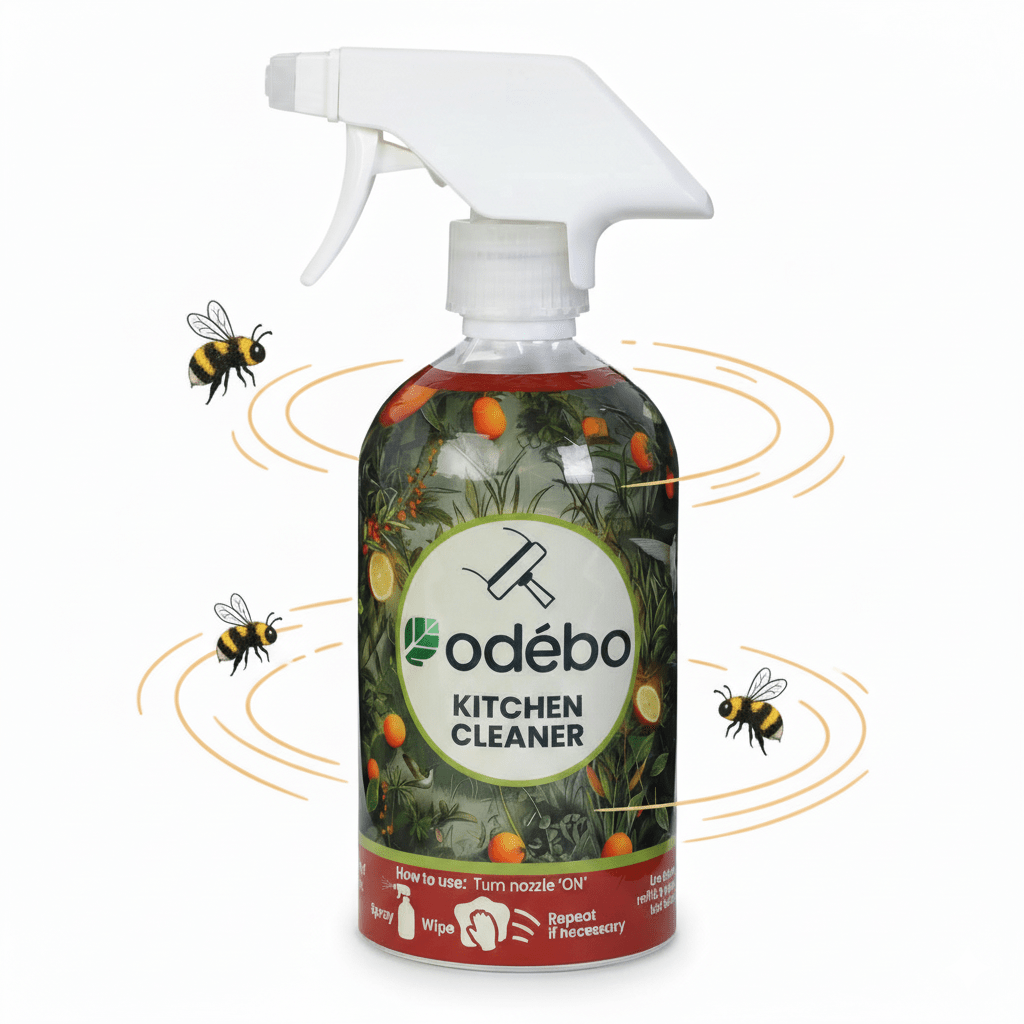 Organic Kitchen Degreaser & Cleaner | Foaming | Concentrate – Cleaning Products on Brown Living™. SKU: odebo - 017. Img 1.