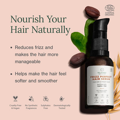 Organic Leave - in Frizz Perfect Hair Serum - 30 ml | Verified Sustainable by Brown Living™