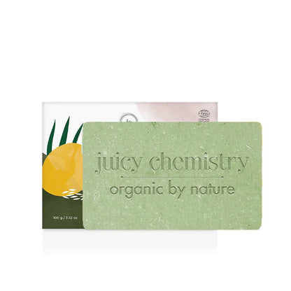 Organic Lime, Ginger & Rice Soap For Skin Brightening & Tan Removal - 100g | Verified Sustainable by Brown Living™