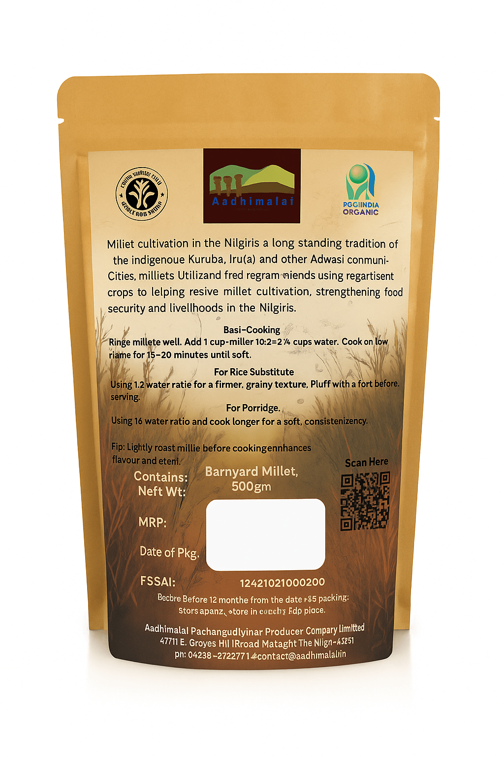 Organic Millets – Traditions of the Hills | Premium Millet Series – Cereal & Meusli on Brown Living™. SKU: APPCL-121. Img 8.