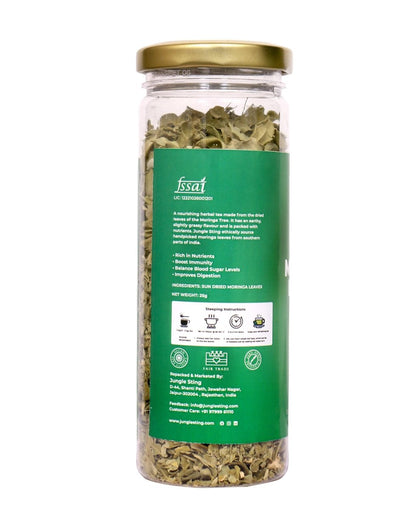 Organic Moringa Tea | Natural Detox & Immunity Booster Herbal Tea – Tea by JUNGLE STING available on Brown Living™. . SKU: JSMORINGA. Img 2.