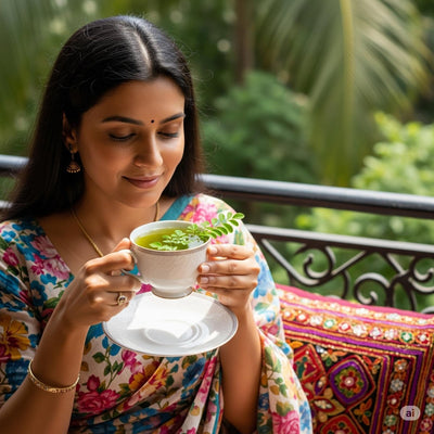 Organic Moringa Tea | Natural Detox & Immunity Booster Herbal Tea – Tea on Brown Living™. SKU: JSMORINGA. Img 4.