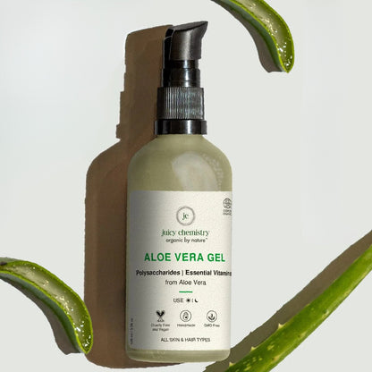 Organic Multi - purpose Hydrating Aloe Vera Gel - 100 ml | Verified Sustainable by Brown Living™