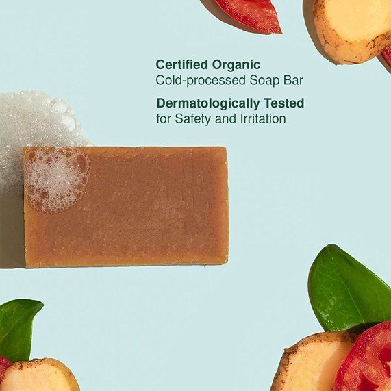 Organic Potato, Tomato & Lemongrass Cold - processed Handmade Soap - 100g | Verified Sustainable by Brown Living™