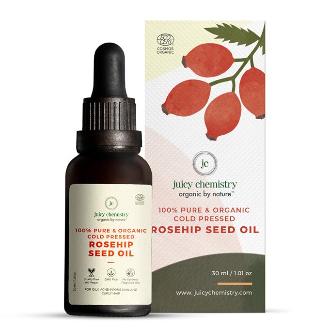 Organic Rosehip Seed Cold Pressed Carrier Oil - 30ml | Verified Sustainable by Brown Living™