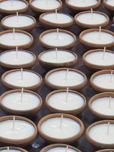 Organic Soy Wax Diyas - Set of 11 – Candles & Fragrances on Brown Living™. SKU: SN12121. Img 2.