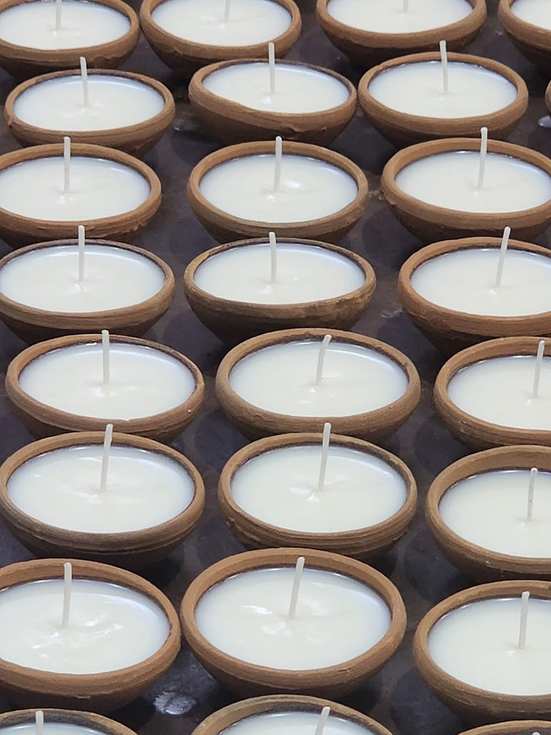 Organic Soy Wax Diyas- Set of 11 | Verified Sustainable Candles & Fragrances on Brown Living™