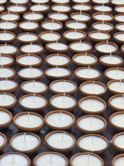 Organic Soy Wax Diyas - Set of 11 – Candles & Fragrances on Brown Living™. SKU: SN12121. Img 1.