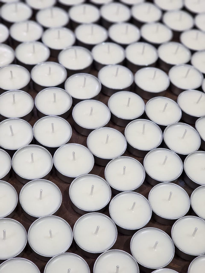 Organic Soy Wax T Lites- Set of 50 | Verified Sustainable Candles & Fragrances on Brown Living™