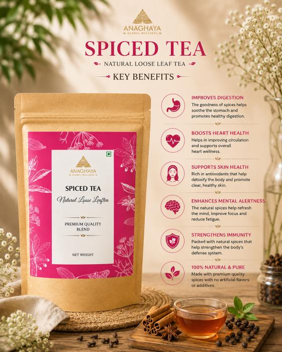 Organic Spiced Herbal Tisane Loose Leaf Tea 50g – Tea on Brown Living™. SKU: 019. Img 3.