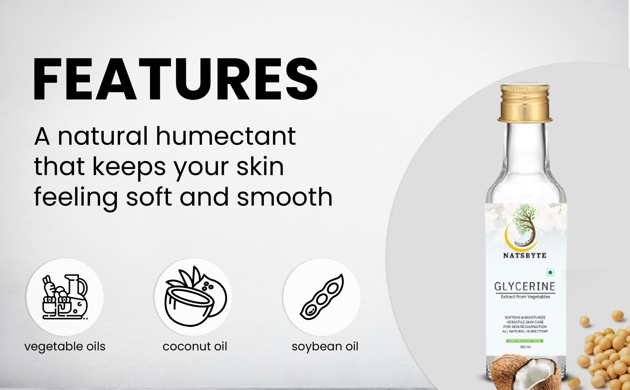 Organic Vegetable Glycerin for Skin & Hair | Pure & Natural – Skin Care on Brown Living™. SKU: glycerine1. Img 7.