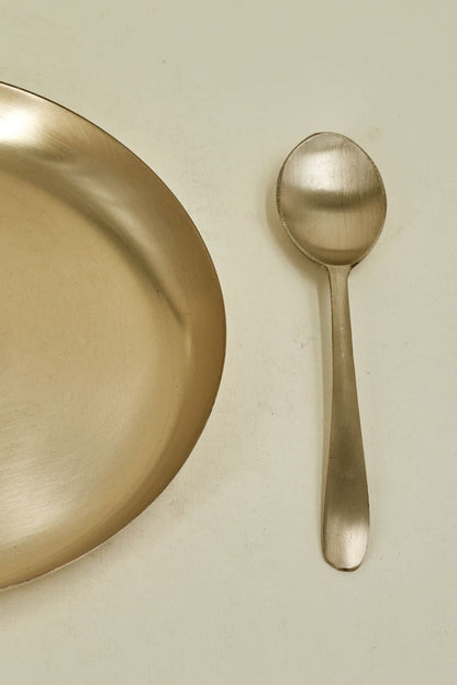 Original Kansa Bronze Breakfast Plate | Verified Sustainable by Brown Living™