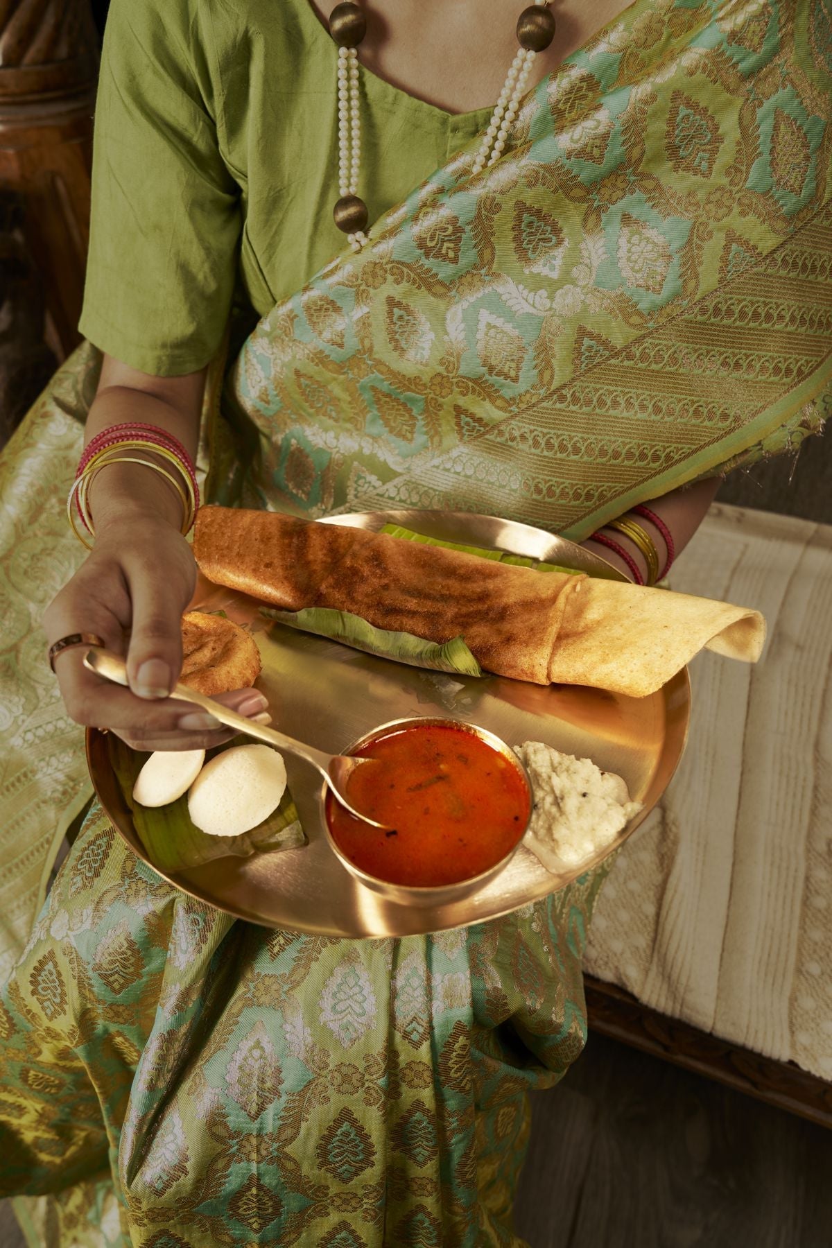 Original Kansa Bronze Dosa Set | Verified Sustainable by Brown Living™