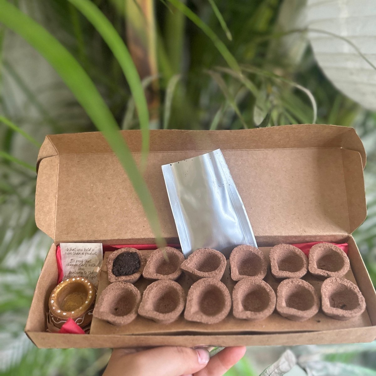 Oud Sambrani Cups – Natural Aroma for Puja, Meditation & Relaxation – Pooja Needs by Gau Nirantar Pvt. Ltd. available on Brown Living™. . SKU: CD105. Img 2.