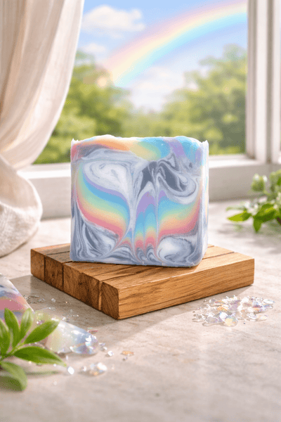 Over the Rainbow Handmade Soap | Natural Bath Bar – Body Soap on Brown Living™. SKU: SN-CP-OTR-120. Img 3.