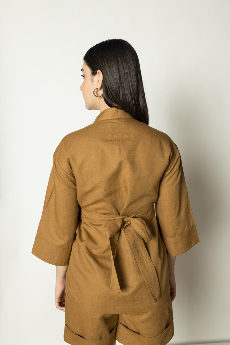 Overlay Hemp Cotton Shirt | Verified Sustainable Womens Shirt on Brown Living™