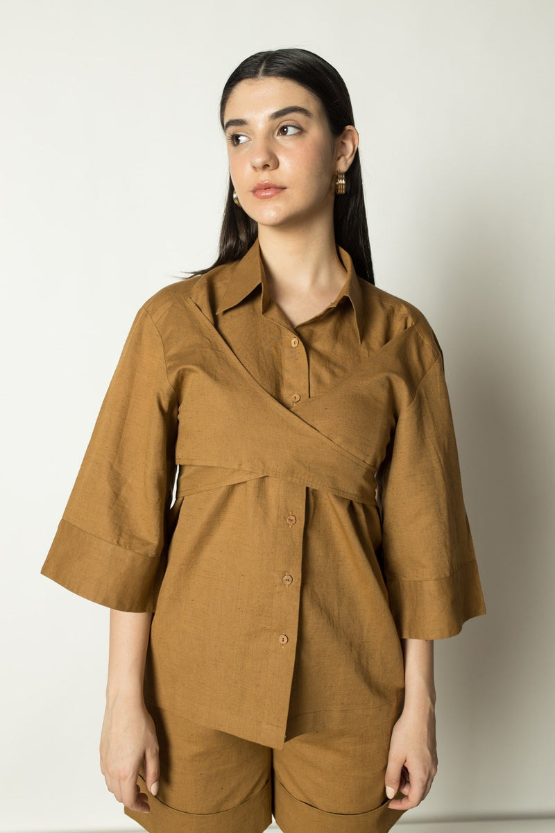 Overlay Hemp Cotton Shirt | Verified Sustainable by Brown Living™