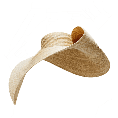 Oversized Straw Hat | Handwoven Natural Sun Hat for Beach & Travel – Womens Hat on Brown Living™. SKU: MBNL007004. Img 1.