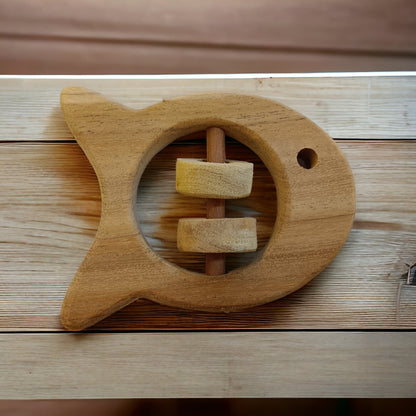 Pack Of 6 Neem Wooden Rattles – Sound Making Toys For Toddlers – Baby Rattles on Brown Living™. SKU: R_SET6. Img 8.