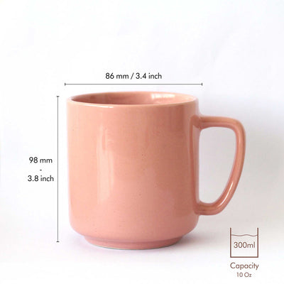 Padma Ecofriendly Recycled Ceramic Coffee Mug – Cups & Saucers on Brown Living™. SKU: ET - CT - MG - PD. Img 2.