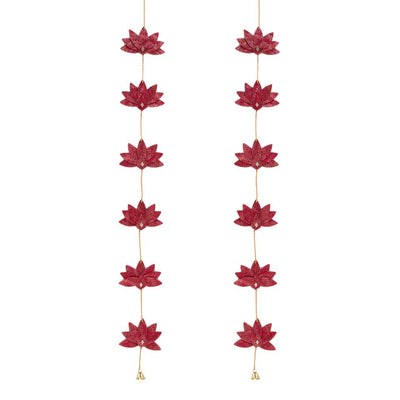 Padma Handcrafted Bamboo Streamer - Set of 2 – Home Decor on Brown Living™. SKU: HG-697. Img 2.