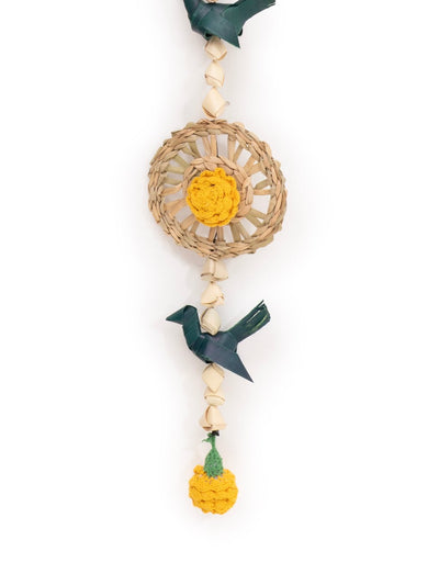 Pakshi Handcrafted Chamba Streamer - Set of 2 – Home Decor on Brown Living™. SKU: HG-2376. Img 3.