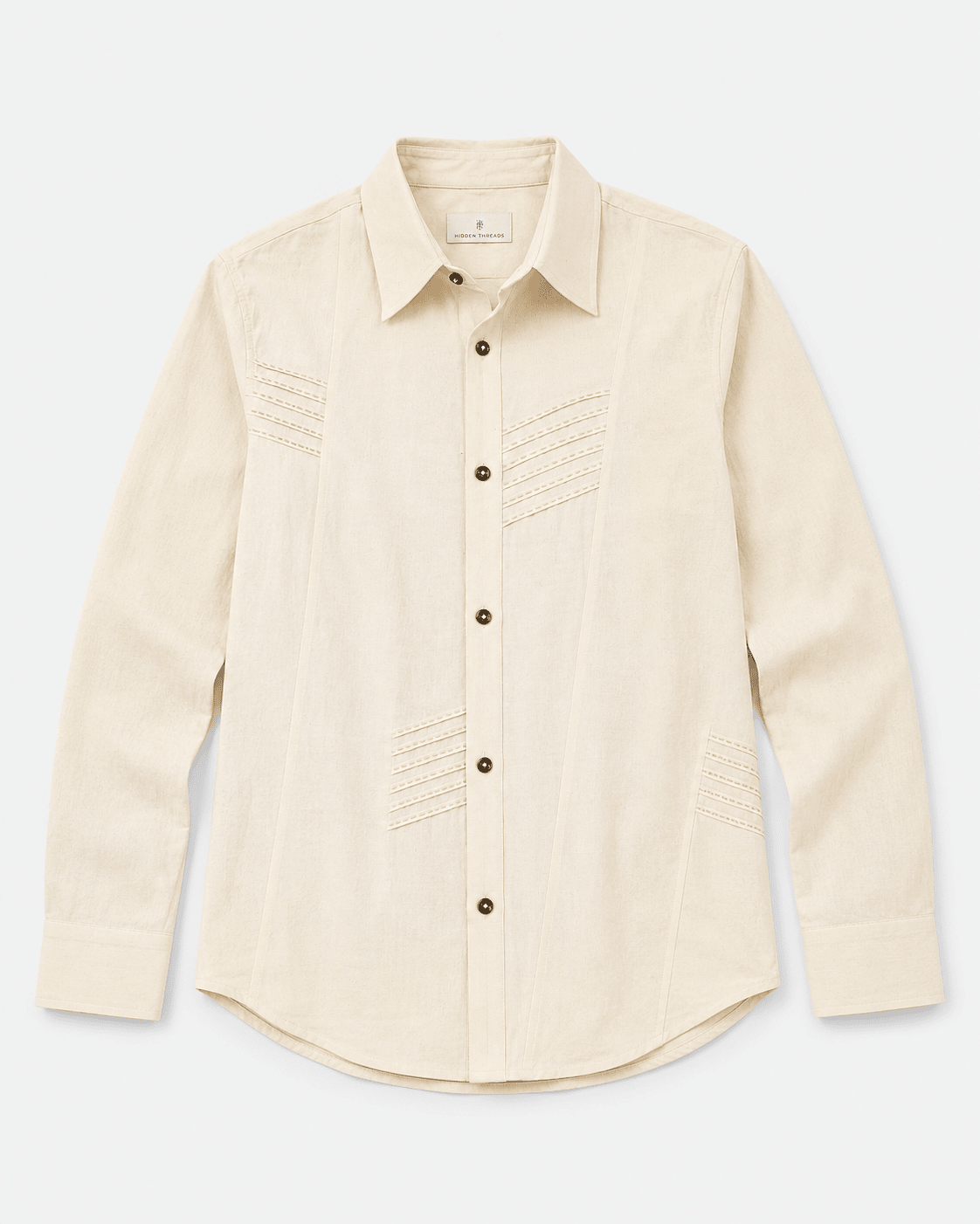 Pale Grid Cotton Shirt – Lightweight Breathable Casual Wear – Womens Shirt on Brown Living™. SKU: ACR2026002. Img 1.