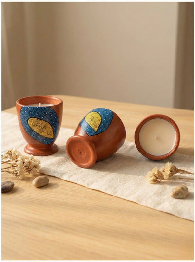 Pallav Glow Candle | Handcrafted Aromatic Candle For Home Decor – Candles & Fragrances on Brown Living™. SKU: GDBPSCMDMC03. Img 2.