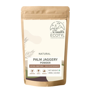 Palm Jaggery Powder | Natural Sweetener | Rich Caramel Taste | 300g – Honey & Syrups on Brown Living™. SKU: ECOTYL00065. Img 5.