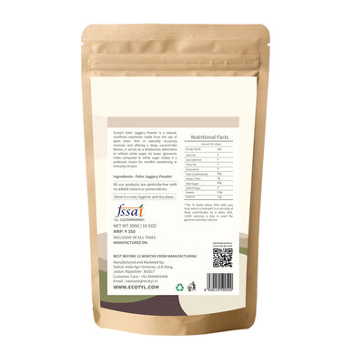 Palm Jaggery Powder | Natural Sweetener | Rich Caramel Taste | 300g – Honey & Syrups on Brown Living™. SKU: ECOTYL00065. Img 6.