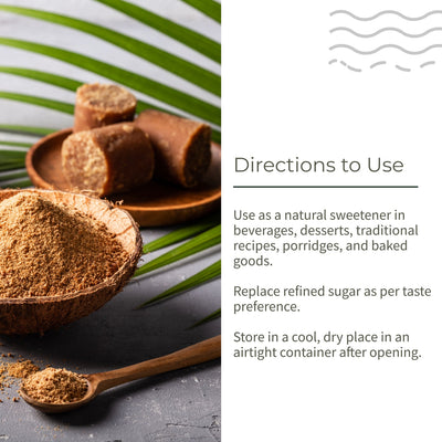 Palm Jaggery Powder | Natural Sweetener | Rich Caramel Taste | 300g – Honey & Syrups on Brown Living™. SKU: ECOTYL00065. Img 4.