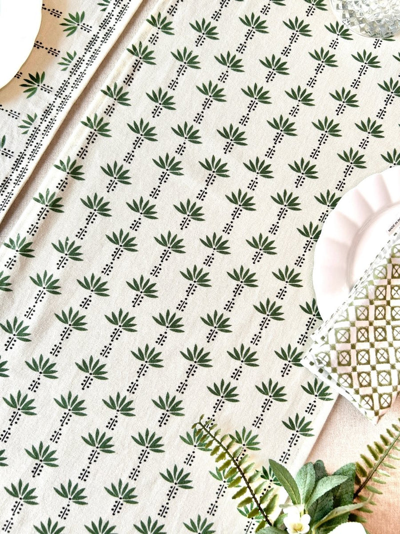 Palm Trees Table Runner 14x72 Inches | Verified Sustainable by Brown Living™