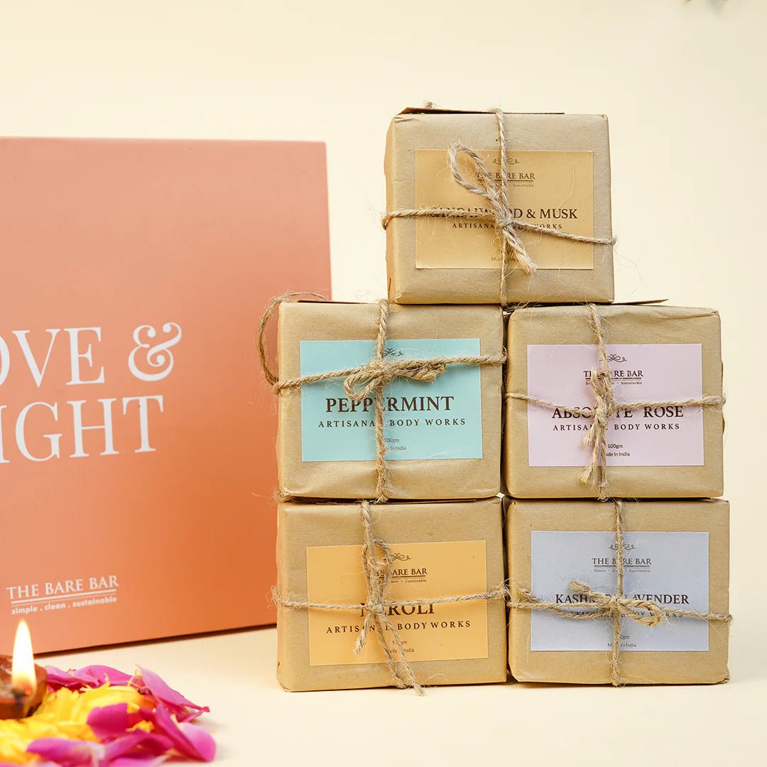 Pancharatna - Set of 5 Luxurious Handcrafted Soap Bar | Verified Sustainable by Brown Living™