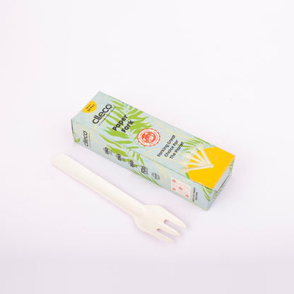 Paper Forks 30 pcs – Eco - Friendly Disposable Cutlery for Parties – Cutlery on Brown Living™. SKU: PF11124. Img 3.