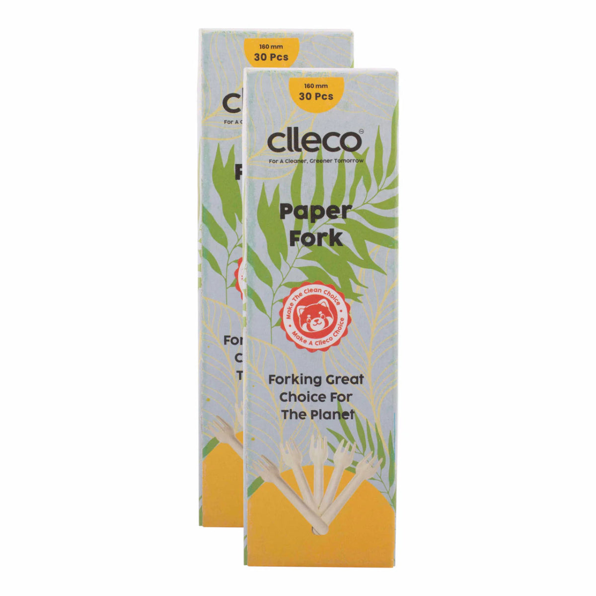 Paper Forks 30 pcs – Eco - Friendly Disposable Cutlery for Parties – Cutlery by Clleco available on Brown Living™. Pack Of 2 . SKU: PF21124. Img 4.