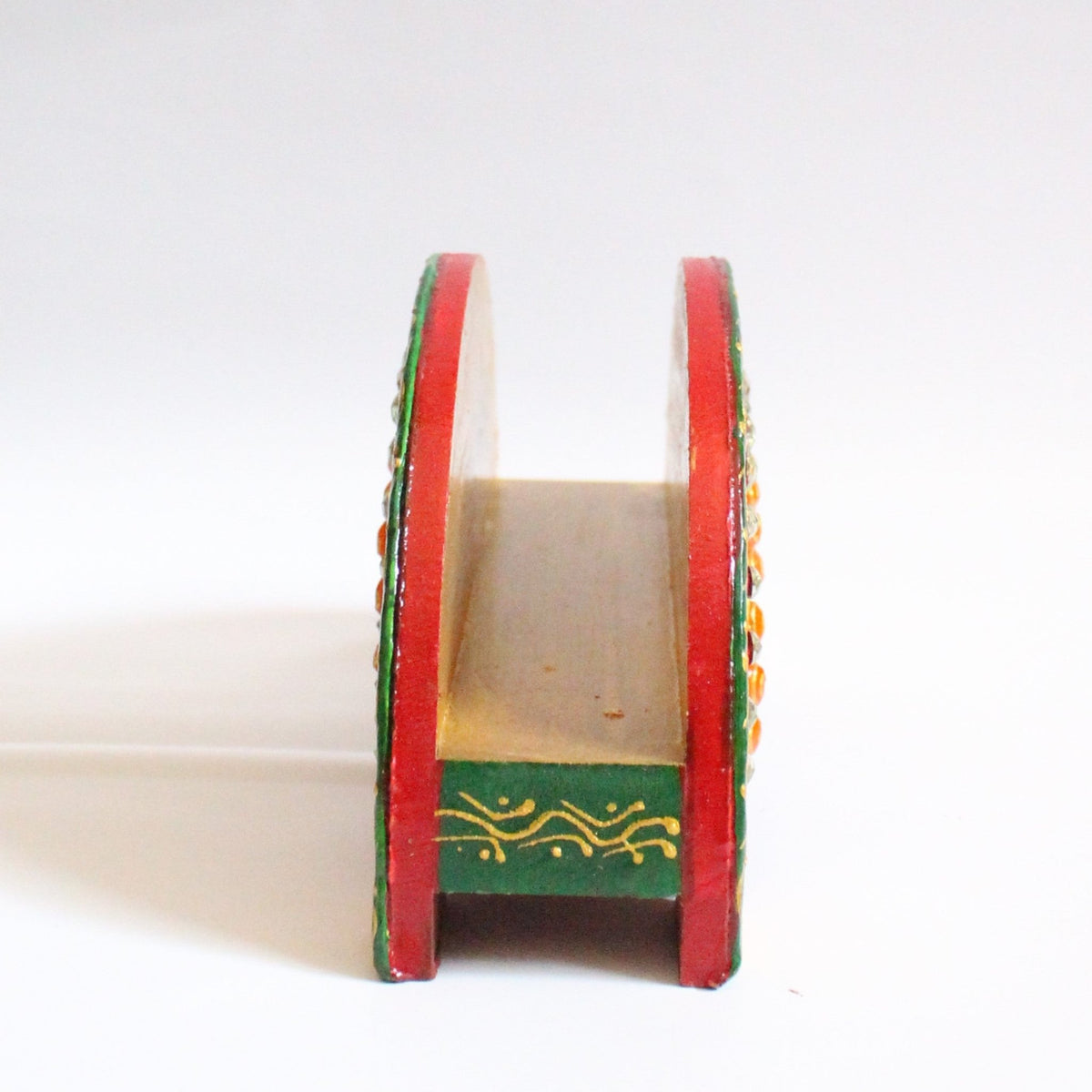 Paper Mache Yellow D Napkin Stand | Decorative Table Accessory – Home Decor on Brown Living™. SKU: NS03-1NNNN. Img 5.