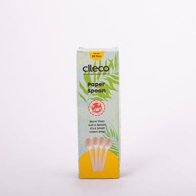 Paper Spoons 30 pcs – Eco - Friendly Disposable Spoons for Parties – Cutlery on Brown Living™. SKU: PS11124. Img 1.