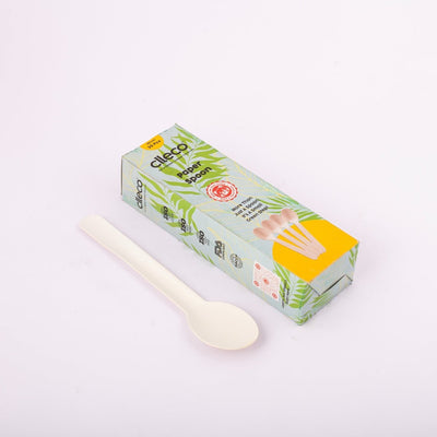 Paper Spoons 30 pcs – Eco - Friendly Disposable Spoons for Parties – Cutlery on Brown Living™. SKU: PS11124. Img 3.