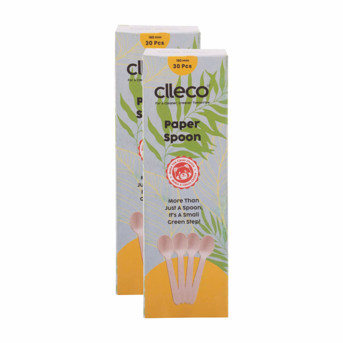 Paper Spoons 30 pcs – Eco - Friendly Disposable Spoons for Parties – Cutlery by Clleco available on Brown Living™. Pack Of 2 . SKU: PS21124. Img 4.