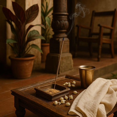 Patchouli Handrolled Natural Incense Sticks Pack of 30 – Candles & Fragrances by HERITAGE BOX available on Brown Living™. . SKU: AG009TI. Img 1.