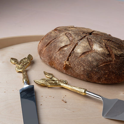 Patram Cake and Knife – Kitchen Tools by Pravaah India available on Brown Living™. . SKU: PRA23HD001BL. Img 4.