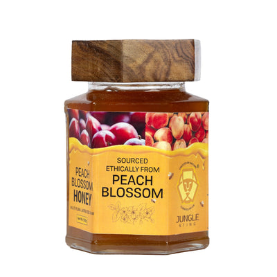 Peach Blossom Honey | Pure Floral Honey with Delicate Aroma – Honey & Syrups on Brown Living™. SKU: JS_Peach. Img 3.