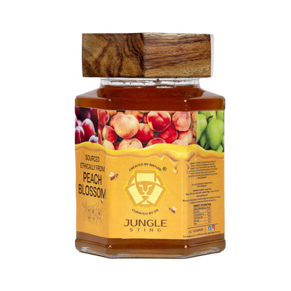 Peach Blossom Honey | Pure Floral Honey with Delicate Aroma – Honey & Syrups on Brown Living™. SKU: JS_Peach. Img 2.