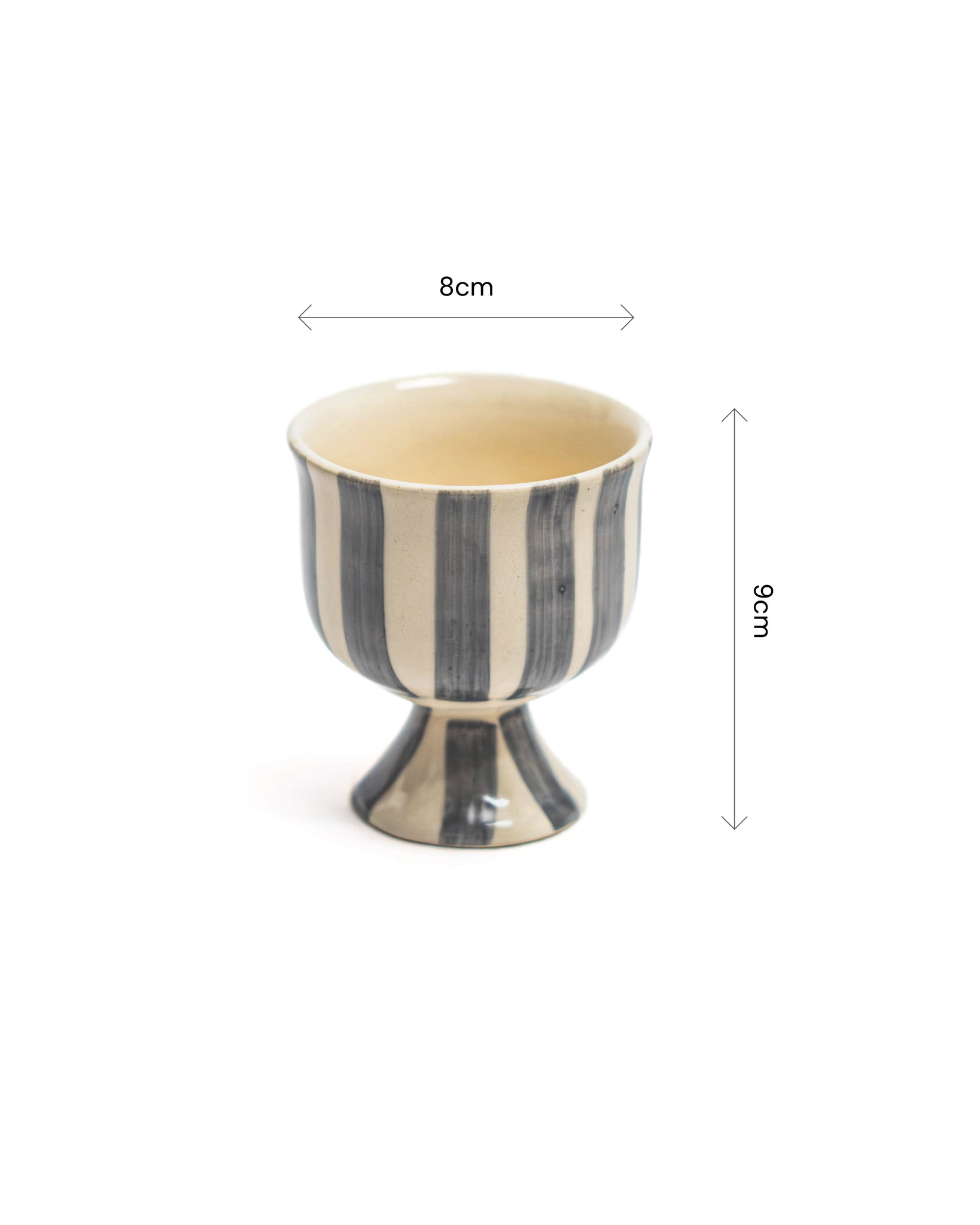 Pebble Dessert Cups Set of 2 | Stylish Glassware for Desserts – Serving Set on Brown Living™. SKU: MS-SRV-0022. Img 4.