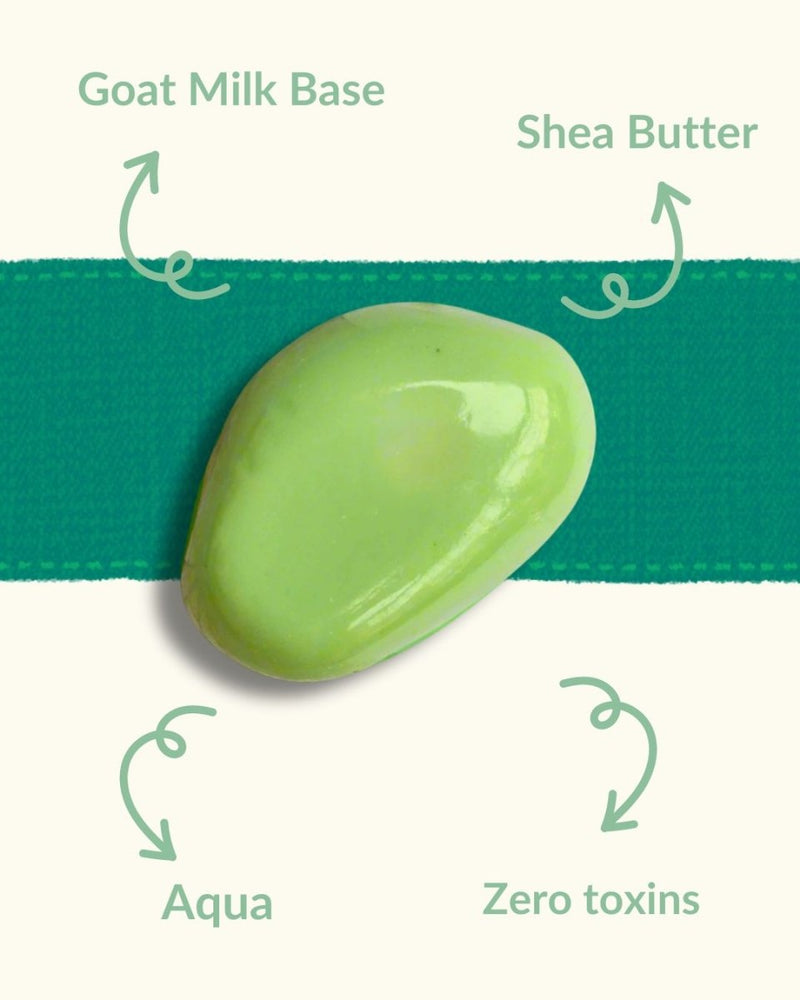 Pebble Shaped Goat Milk and Shea Butter Soap Bar - 100 g | Verified Sustainable by Brown Living™