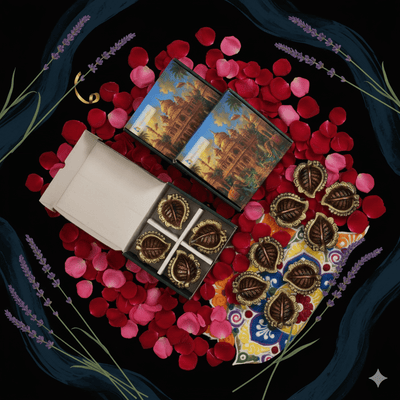 Peepal Diya Set of 12 – Festive Home Decoration – Home Decor on Brown Living™. SKU: D17. Img 7.